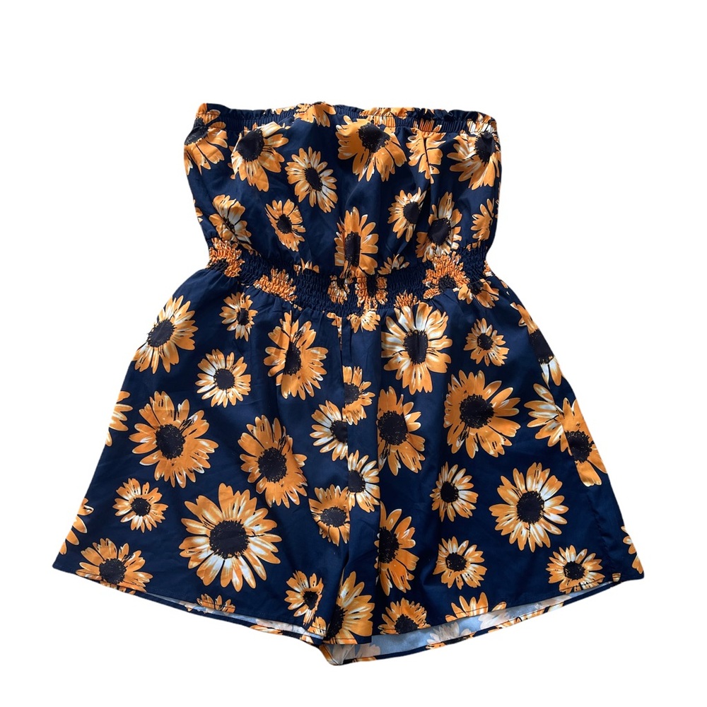 SHEIN Sunflower Print Romper